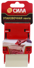 TPA72-00 Упаковочная лента 48мм*20м*50мкр с дисп. (прозрачная) (24/72/2160) | C0044581 | СИЛА