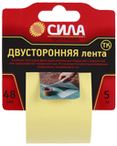 TDС72-05 Двусторонняя на ТК основе 48мм*5м (24/72/1728) | C0044594 | СИЛА