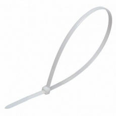 Хомут нейлоновый 3,6x200 мм, d пучка max 50мм, нагрузка 18 кг, белый (100шт в упак) | 32777 | STEKKER