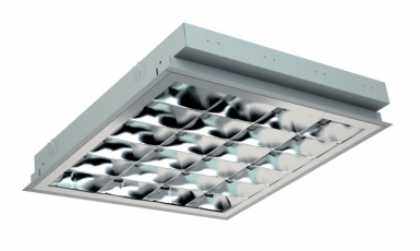 Светильник ЛВО PRBLUX/R 418 /595/ HF ES1 4х18Вт Т8 G13 ЭПРА IP20 | 1019000370 | Световые Технологии