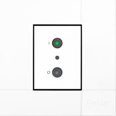 Панель управления 2-кн. 121200 белый пластик | 4911006020 | Световые Технологии