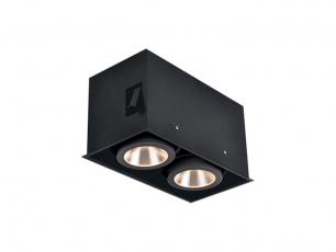 Светильник светодиодный ДВО ZIP B 215 2*15 BL D40 (w/o driver) 30Вт 3000К IP20 | 1275000360 | Световые Технологии