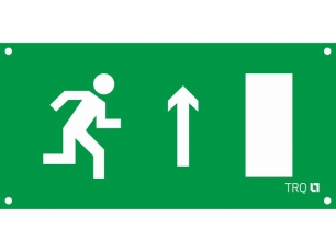 Пиктограмма (наклейка) ПЭУ 093/094 Выход прямо левосторонний/правосторонний (242х50) PC-M/комплект,2шт./ MIZAR SPS | 2501002500 | Световые Технологии