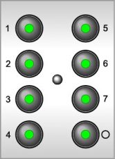 Панель управления 8-кн. 126 | 4911004470 | Световые Технологии