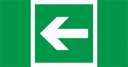 Пиктограмма (Наклейка) Указательная стрелка (210*105) для LUNA/MARS | 2501002260 | Световые Технологии