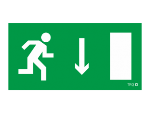 Пиктограмма (наклейка) ПЭУ 092 Указатель двери правосторонний (250х115) SIRAH | 2502001940 | Световые Технологии