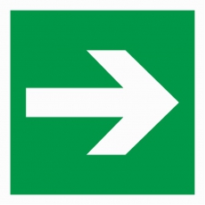 Пиктограмма (наклейка) ПЭУ 003 Указательная стрелка (200х200) РС-M /комплект, 2шт./ MIZAR SI | 2501002550 | Световые Технологии