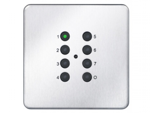 Модуль 8-кнопочный 126202, матовая нержавейка | 4911002630 | Световые Технологии