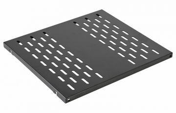 Полка стационарная перфорированная усиленная ПС-65У-Ч (650мм*490мм) чёрная ССД | 130411-01240 | СВЯЗЬСТРОЙДЕТАЛЬ