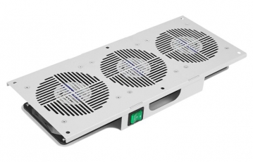 Вентиляторный модуль потолочный, 3 вентилятора с термодатчиком без шнура питания35С ВМ-3П ССД | 130411-00725 | СВЯЗЬСТРОЙДЕТАЛЬ