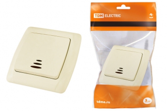 Выключатель 1 кл. с подсветкой 10А сл. кость 