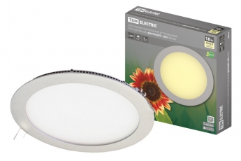 Светильник светодиодный встраиваемый Downlight ДВО СВО (хром) 18Вт 3000К IP20 опал | SQ0329-0015 | TDM