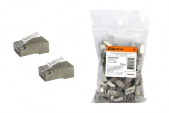 Разъем RJ-45 FTP для кабеля кат. 6, 8P8C (100шт) | SQ0561-0003 | TDM