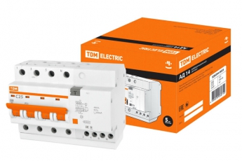 Выключатель автоматический дифференциального тока АД14 4п 25А C 300мА тип AC (8 мод) | SQ0204-0035 | TDM