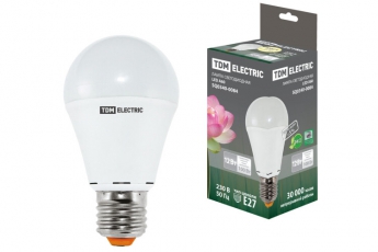 Лампа светодиодная LED 12Вт Е27 220В 3000К А60 груша | SQ0340-0084 | TDM