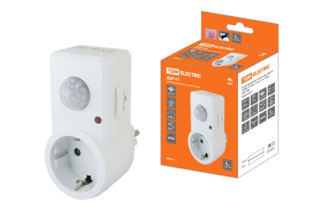 Датчик движения ДДР-01 1200Вт, 10-420с, 2-9м, 3+лк, 120гр, IP20, | SQ0324-0027 | TDM