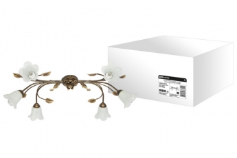 Люстра НПБ 01-22 Сканди 6х40Вт ЛН Е14 антик с медью | SQ0370-0010 | TDM