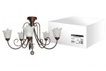 Люстра НПБ 11-22 Соната 5х40Вт ЛН Е14 антик с медью | SQ0370-0016 | TDM