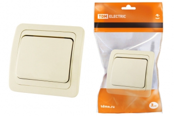 Выключатель 1-кл. 10А сл. кость 