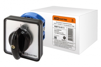 Кулачковый переключатель КПУ11-10/204 (1-2 1р (возврат)) | SQ0715-0111 | TDM