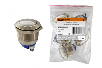 Кнопка YL213-05 металлическая 1з | SQ0704-0084 | TDM