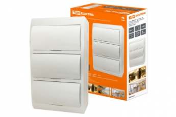 Бокс пластиковый навесной ЩРН-П-36 модулей с белой крышкой, навесной, пластик IP41 | SQ0903-0007 | TDM