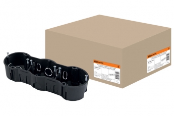 Коробка установочная 212х70х45 трехместная с саморезами | SQ1402-1019 | TDM