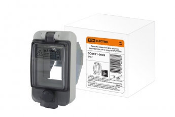 Крышка защитная для выреза в шкафу пластик 2 модуля IP67 (2шт/упак) | SQ0911-0005 | TDM