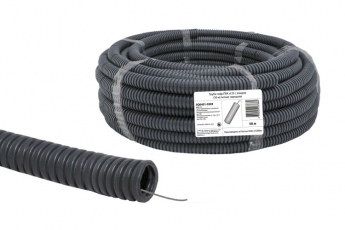 Труба гибкая гофрированная ПВХ 25мм с протяжкой лёгкая народная (50м) | SQ0401-0303 | TDM