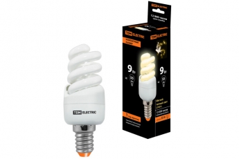 Лампа энергосберегающая КЛЛ 9Вт E14 827 cпираль FSТ2 КОМПАКТ 35х95мм | SQ0323-0170 | TDM