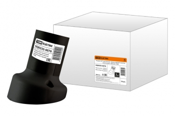 Патрон Е27 настенный, термостойкий пластик, наклонный, черный, | SQ0335-0076 | TDM