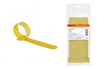 Хомут-липучка ХЛ 16х210 мм желтый (20 шт) | SQ0515-0718 | TDM