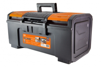 Ящик для инструментов ПРОФИ-24, 59х27х26 см, усилен., замок-автомат, лоток, органайзеры, «Рубин» | SQ1032-0206 | TDM