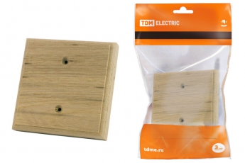 Накладка на бревно деревянная универсальная НБУ 1П 95х95 мм, под покраску | SQ1821-0404 | TDM