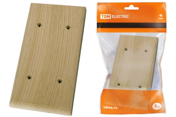 Накладка на бревно деревянная универсальная НБУ 1Пх2 95х195 мм, под покраску | SQ1821-0405 | TDM