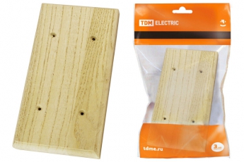 Накладка на бревно деревянная универсальная НБУ 1Пх2 95х195 мм, сосна | SQ1821-0259 | TDM