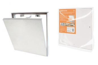 Люк под плитку, алюминиевый, съемный, нажимной, ограничитель-цепочка, 200х400, | SQ1807-0602 | TDM