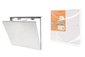 Люк под плитку, алюминиевый, съемный, нажимной, ограничитель-цепочка, 300х200, | SQ1807-0603 | TDM