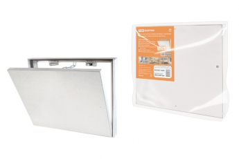 Люк под плитку, алюминиевый, съемный, нажимной, ограничитель-цепочка, 500х300, | SQ1807-0609 | TDM