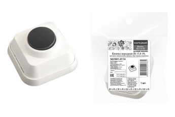 Кнопка народная А1-0,4-01 (для пров. звонков, винты, провод с обр.стороны, полиэт.пак.) | SQ1901-0114 | TDM