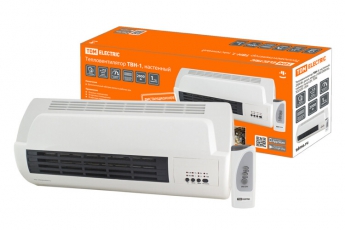 Тепловентилятор ТВН-1, настенный, 2000 Вт, регул. мощн. (1000/2000 Вт), таймер, пульт ДУ, | SQ2520-1304 | TDM