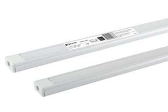 Алюминиевый профиль накладной 1506 (1 м), матовый рассеиватель, 2 заглушки, 2 крепежа | SQ0331-0481 | TDM