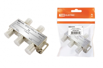 Делитель TV «краб»х4 под F разъём 5-1000 МГц | SQ1809-0031 | TDM