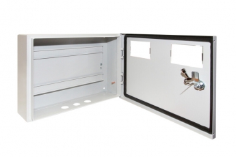 Корпус металлический ЩУ-1ф/2 (на 2 счётчика) 300х400х125 IP54 Народный | SQ0905-2503 | TDM