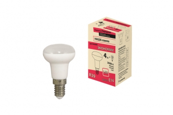 Лампа светодиодная R39 - 4 Вт-230 В -3000 К–E14 Народная | SQ0340-0134 | TDM