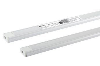 Алюминиевый профиль накладной 1506 (2 м), матовый рассеиватель, 2 заглушки, 4 крепежа | SQ0331-0480 | TDM