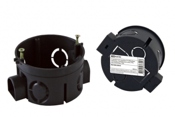 Коробка установочная 68х40 стыковочные узлы, инд. штрихкод с саморезами | SQ1402-0910 | TDM