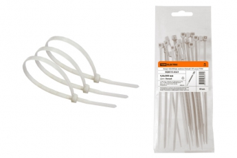 Хомут 4,8х300мм нейлон (белый) (50 штук) | SQ0515-0321 | TDM