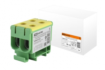 Клемма вводная силовая КВС 4 ввода 6-50 кв.мм. желтая/зеленая | SQ0833-0103 | TDM
