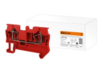 Зажим клеммный безвинтовой (ЗКБ) 2,5 мм2 31А красный | SQ0822-0093 | TDM